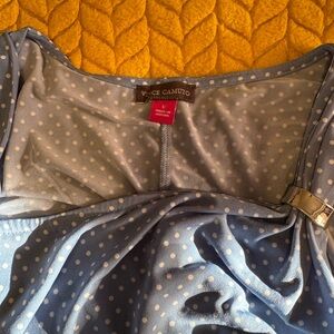 Vince Camuto Light Blue Polka Dot Chemise
